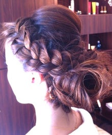 hairsalon ASTIER (アスティエ)のブログ-サイド編みこみ 横